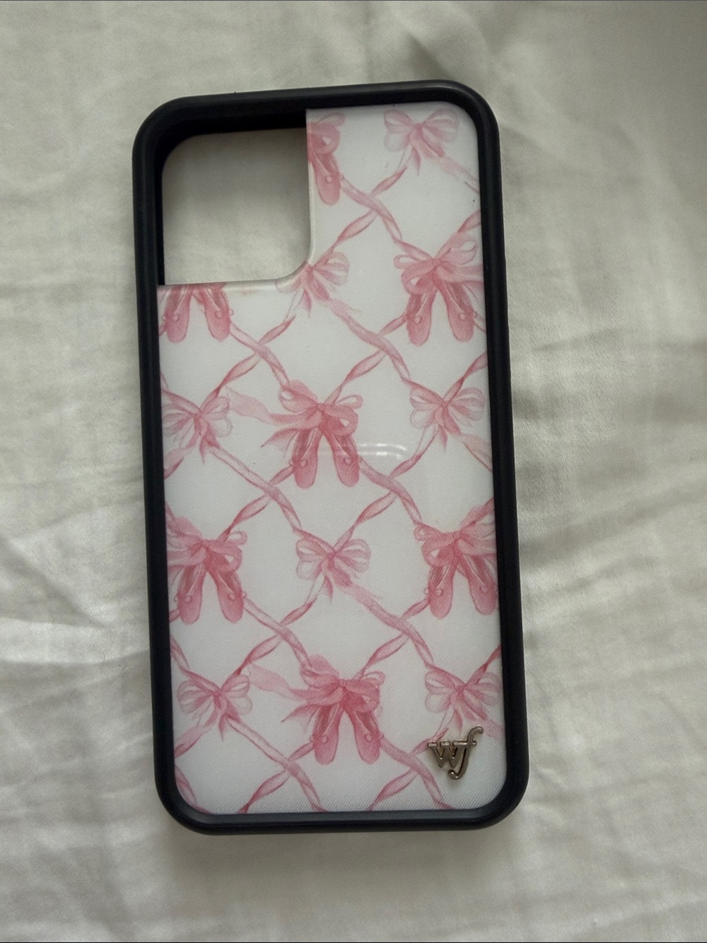 Pink Bow Pattern Phone Case - wildflower